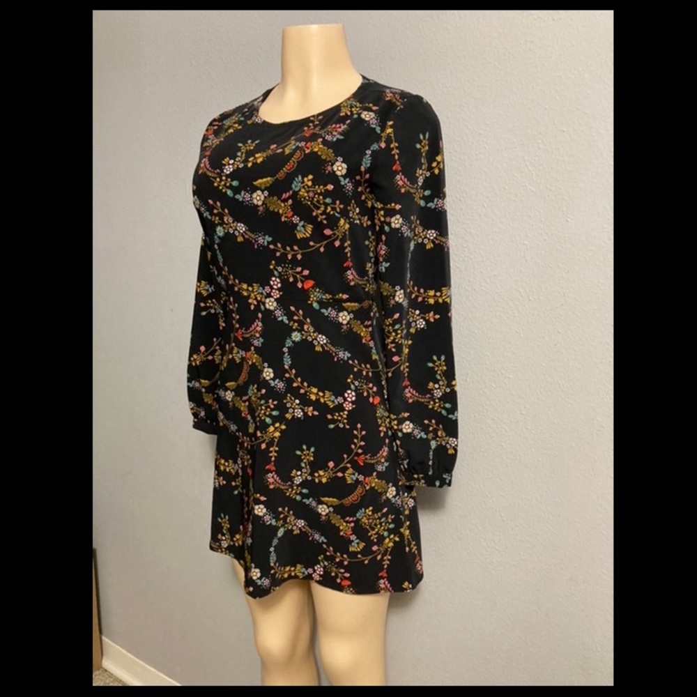 Loft Women Career Formal Long Sleeve Floral Dress - Picture 3 of 9